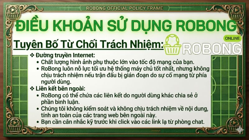 Robong Tuyên Bố Từ Chối Trách Nhiệm Robong Tuyên Bố Từ Chối Trách Nhiệm